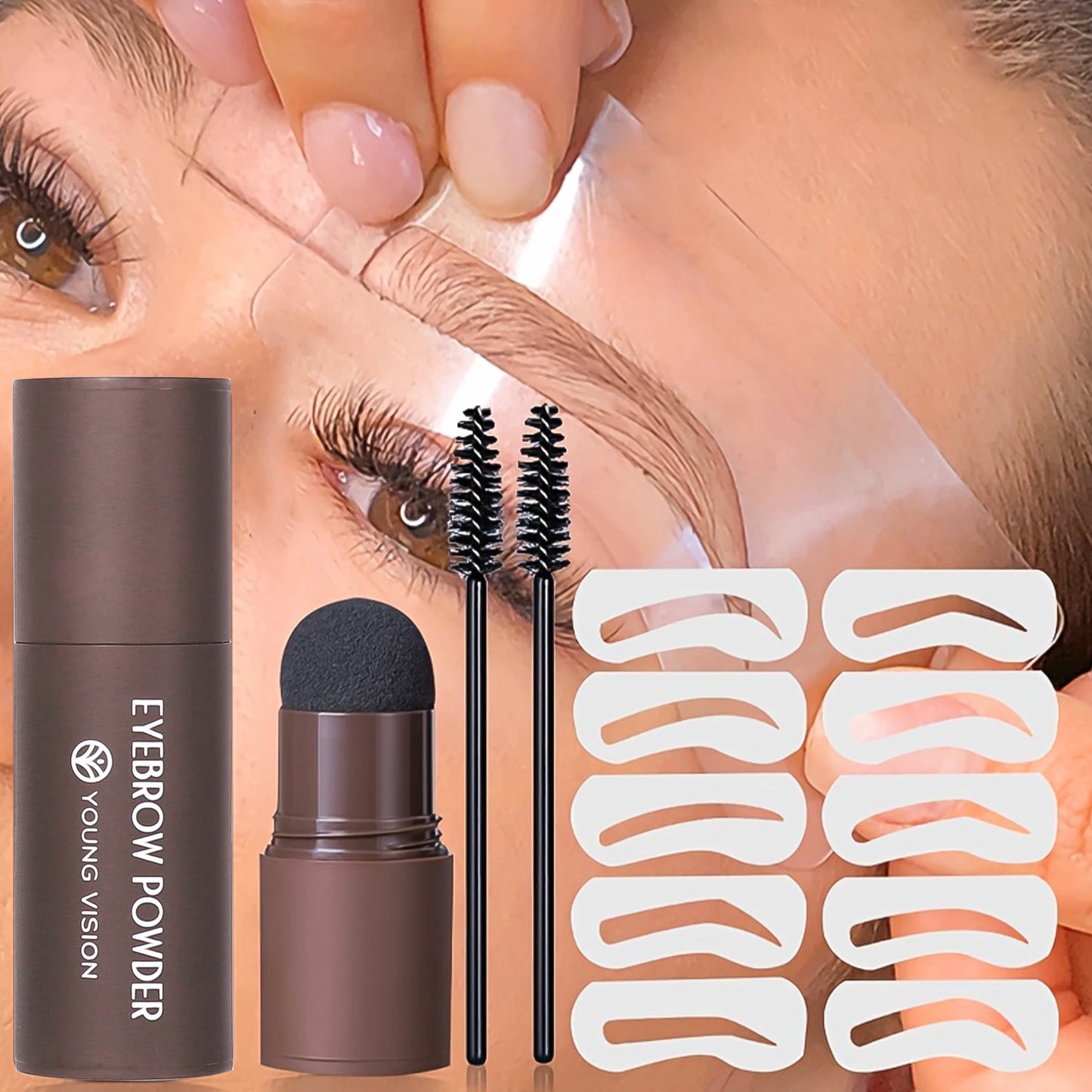 Eyebrow Stamp Stencil Kit