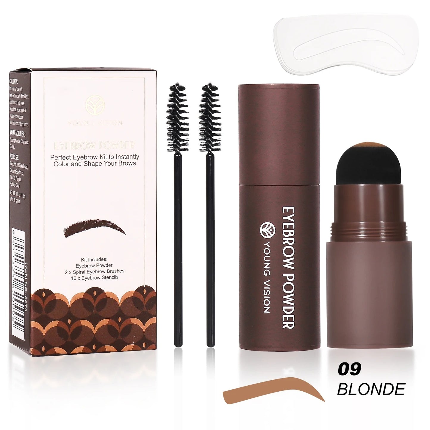 Eyebrow Stamp Stencil Kit