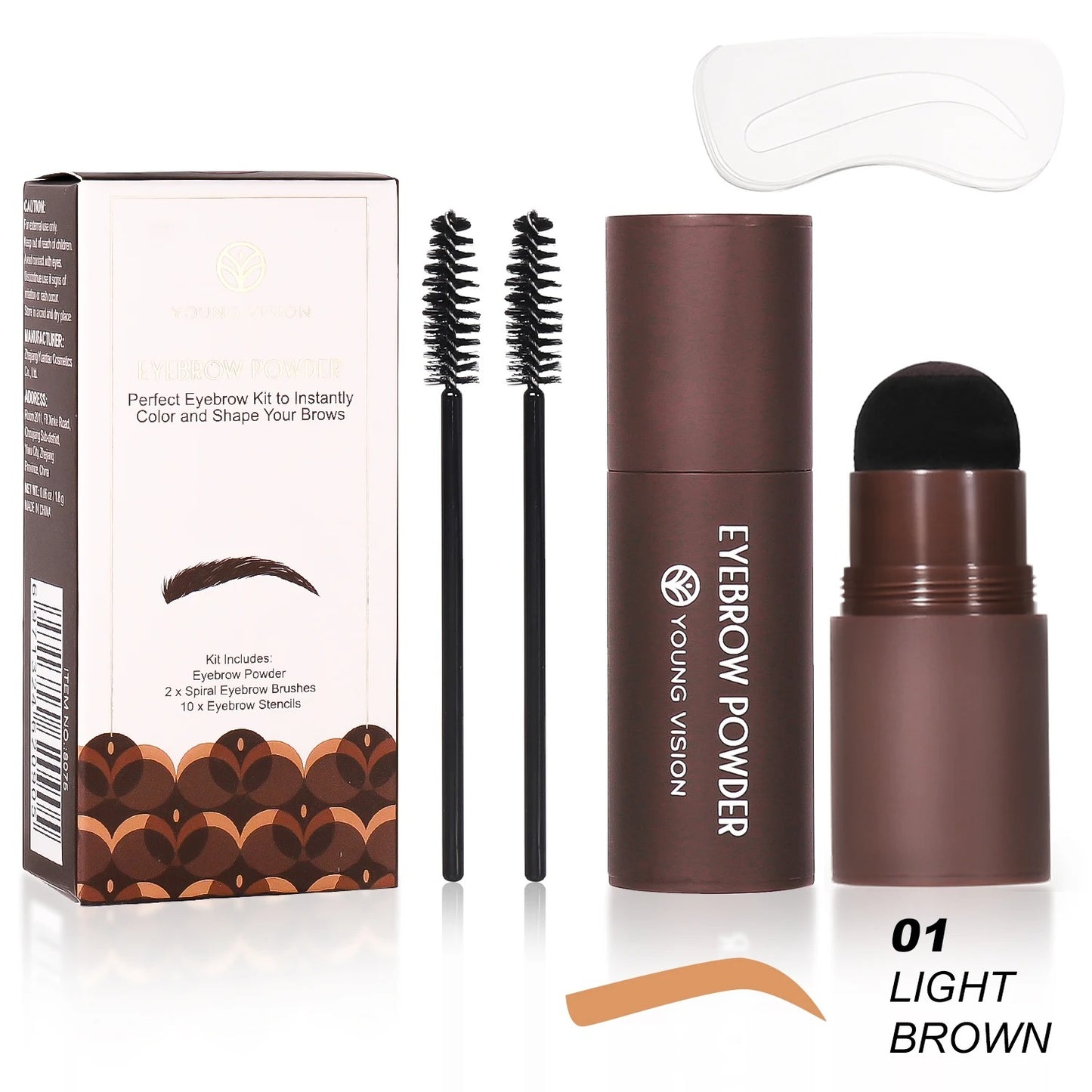 Eyebrow Stamp Stencil Kit