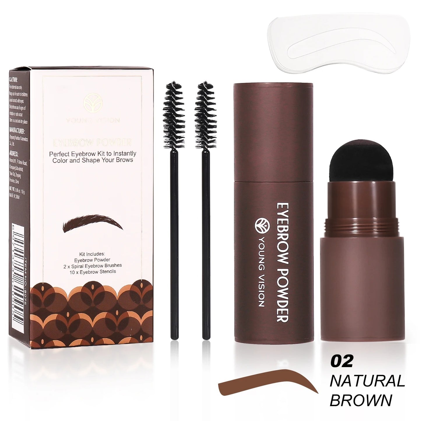 Eyebrow Stamp Stencil Kit